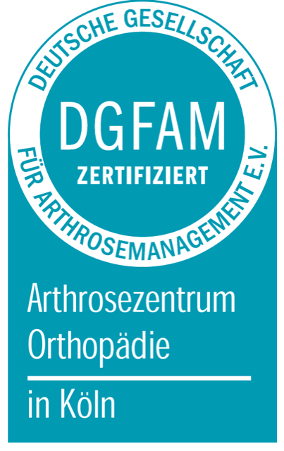 DGFAM Zertifikat Arthrosezentrum Orthopädie in Köln